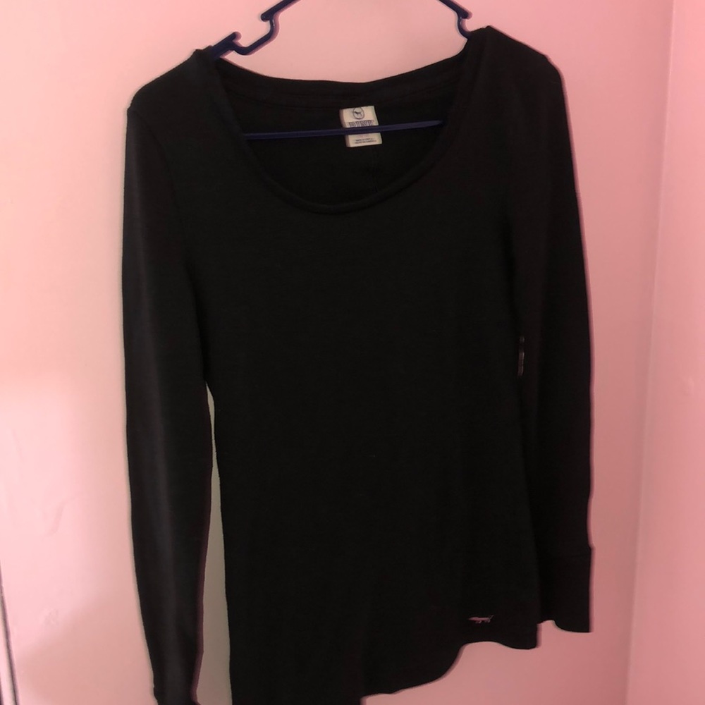 plain black PINK shirt